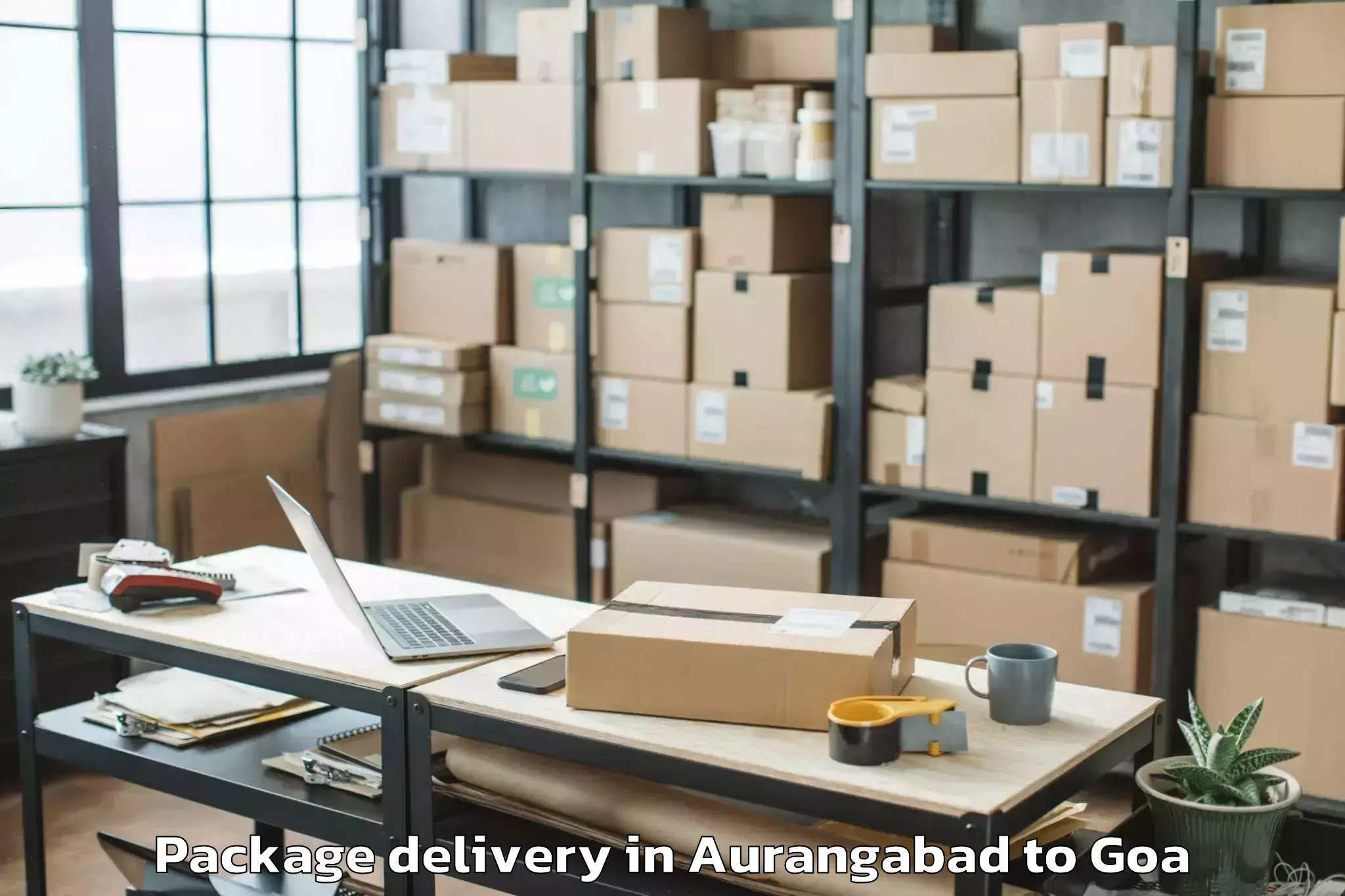 Top Aurangabad to Dicholi Package Delivery Available